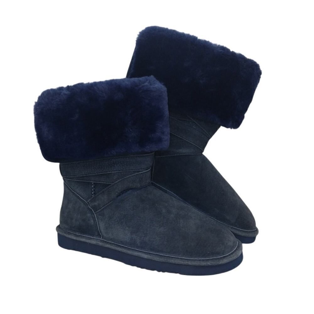 Lamo Womens NEW w/Tags Fully Lined Blue Suede Water Resistant Boots - sz. 8